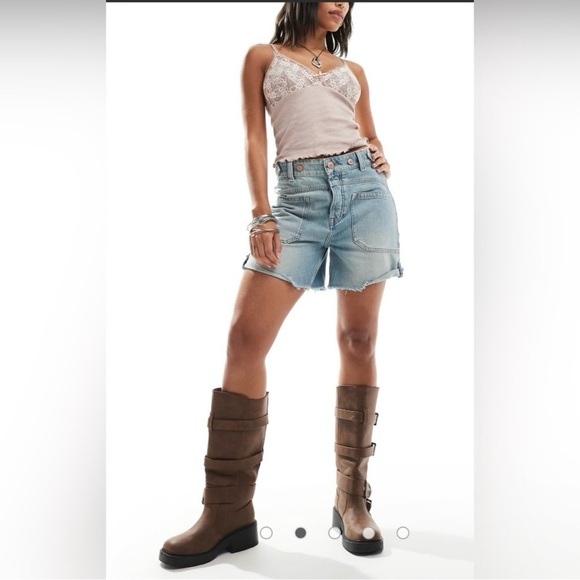 Free People We The Free‎ Palmer Shorts Color: La La Land Size 32 - Picture 13 of 16